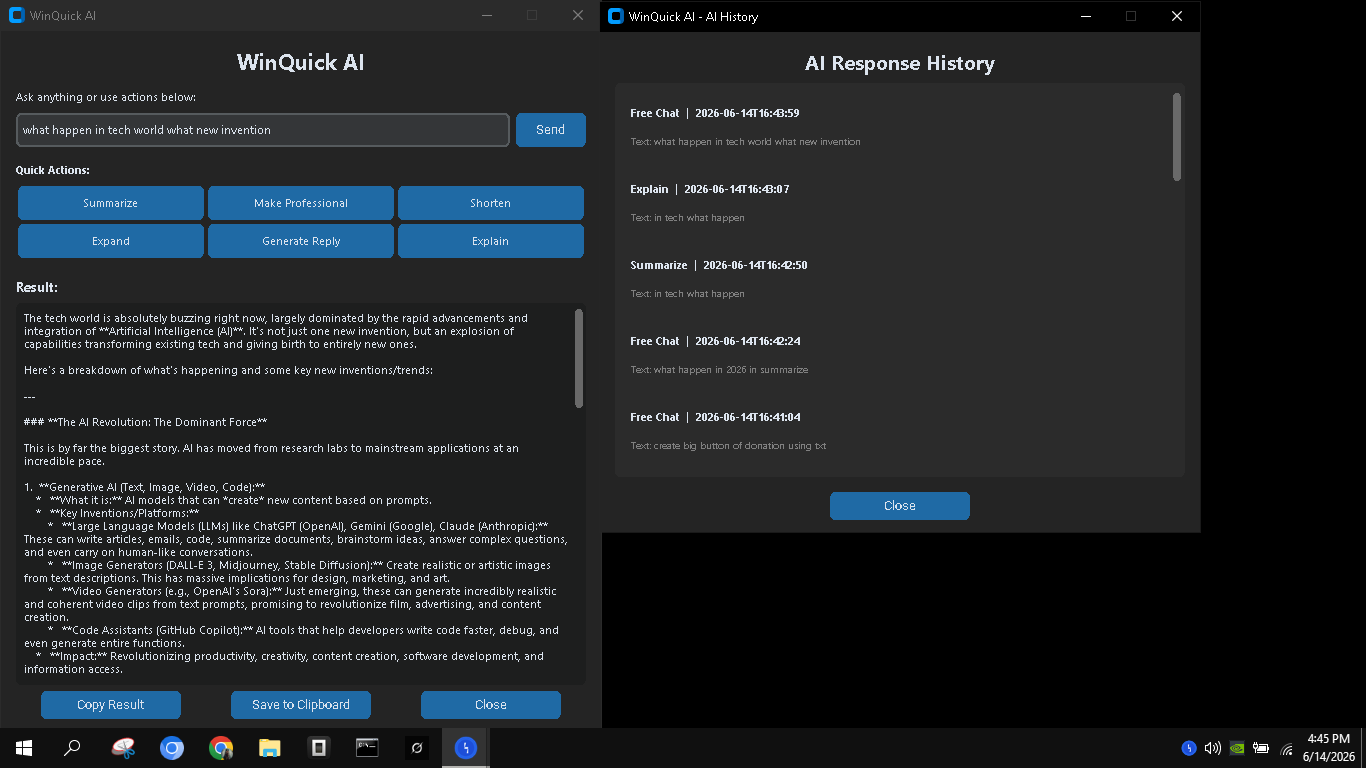 WinQuick AI Preview